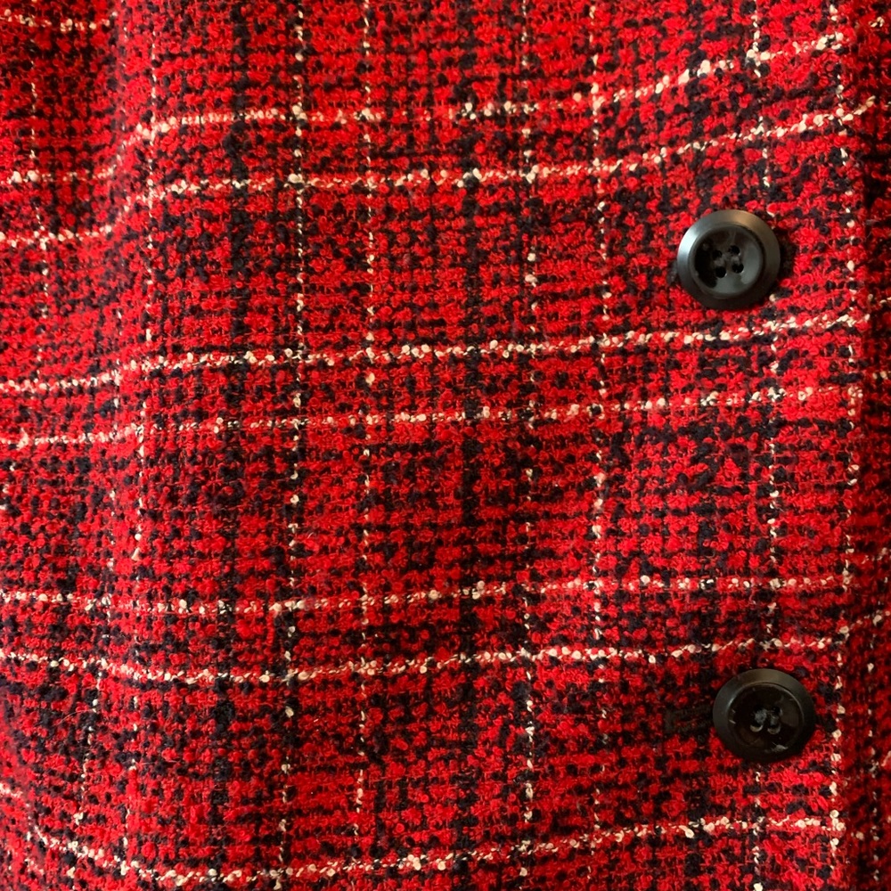 Red plaid jacket - Picture 3 of 6